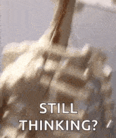 Skeleton Thinking GIF - Skeleton Thinking Meme GIFs