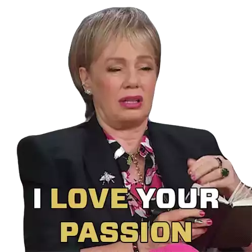 I Love Your Passion Arlene Dickinson Sticker - I Love Your Passion Arlene Dickinson Dragons Den Stickers