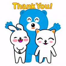 bear blue fun cute thank you!