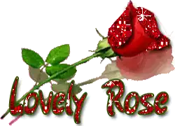 Lovely Rose Sparkle Sticker - Lovely Rose Sparkle Red Rose Stickers