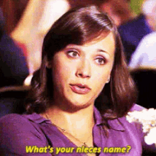 What'S Your Niece'S Name GIF - Niece Whats Your Nieces Name Parks And Rec GIFs