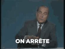Stop On Arrete GIF - Stop On Arrete J Chirac GIFs