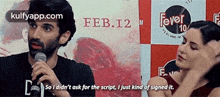 Feb.12 Fever104so I Didn'T Ask For The Script, I Just Kind Of Signed It..Gif GIF - Feb.12 Fever104so I Didn'T Ask For The Script I Just Kind Of Signed It. Aditya Roy-kapur GIFs