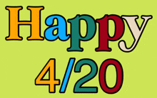 Happy 420 Animated GIF