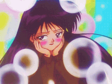 Sailor Moon Blushing GIF - Sailor Moon Blushing Bubbles GIFs
