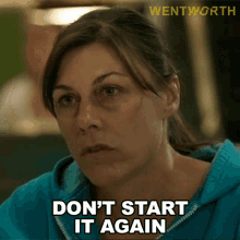 Dont Start It Again Simmo Slater GIF - Dont Start It Again Simmo Slater Wentworth GIFs