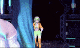 a girl in a video game is talking to another girl and says " haihatsu asa ni "