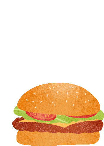 Bouncing Burger Sticker - Bouncing Burger Tomato Stickers