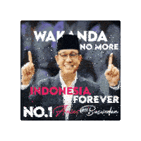 Wakanda No More Indonesia Forever Sticker - Wakanda No More Indonesia Forever Stickers