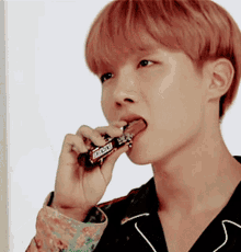 J Hope Eating Snickers GIF - J Hope Eating Snickers GIFs