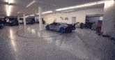 a car in a garage with a sticker that says dsc