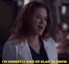 Greys Anatomy April Kepner GIF - Greys Anatomy April Kepner Im Honestly Kind Of Glad To Know GIFs