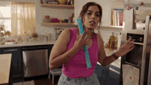 Using Ice Pack Camille Pham GIF - Using Ice Pack Camille Pham Run The Burbs GIFs