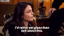 Real Housewives New York GIF - Real Housewives New York Id Rather Eat Glass GIFs