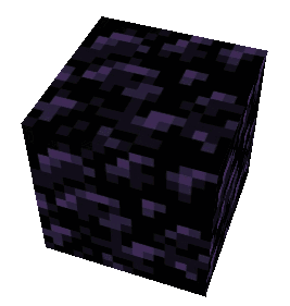Minecraft Obsidian Sticker - Minecraft Obsidian Cube Stickers