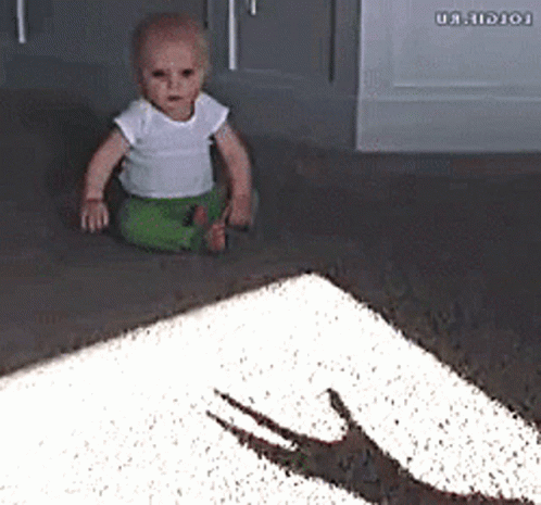 Baby Shadow GIF - Baby Shadow Funny - Discover & Share GIFs