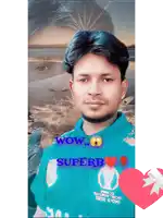 a picture of a man with the words wow superb written on it