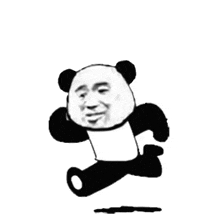 running sweating run away biao panda