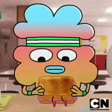 Comiendo Una Sandwich Tobías Wilson GIF - Comiendo Una Sandwich Tobías Wilson El Increíble Mundo De Gumball GIFs