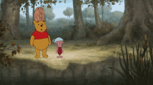 Winnie The Pooh Piglet GIF - Winnie The Pooh Piglet Shocked GIFs