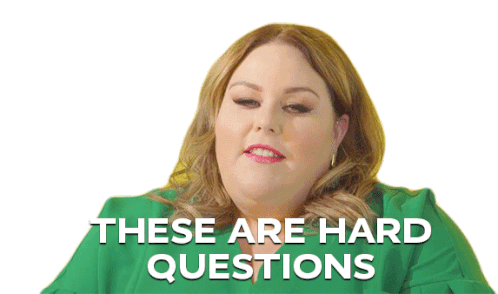 These Are Hard Questions Chrissy Metz Sticker - These Are Hard Questions Chrissy Metz Difficult Question Stickers