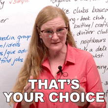That'S Your Choice Ronnie GIF - That'S Your Choice Ronnie Engvid GIFs