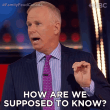 How Are We Supposed To Know Gerry Dee GIF - How Are We Supposed To Know Gerry Dee Family Feud Canada GIFs