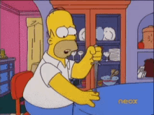 Homero Jugando Con Cuchillo GIF - Dangerous Simpsons GIFs
