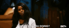 What Are You Doing Tasha Smith GIF - What Are You Doing Tasha Smith Running Out Of Time GIFs