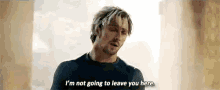 Quicksilver Wont Leave You GIF - Quicksilver Wont Leave You Avengers GIFs