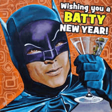 New Year Batman GIF - New Year Batman New Years Eve GIFs