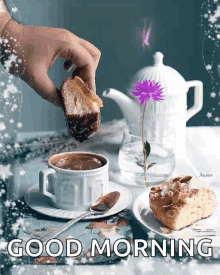 Coffee Breakfast GIF - Coffee Breakfast Flower GIFs
