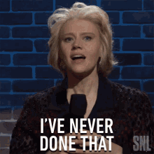 Ive Never Done That Kate Mckinnon GIF - Ive Never Done That Kate Mckinnon Saturday Night Live GIFs