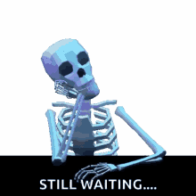 Waiting Skeleton GIF - Waiting Skeleton Still Waiting GIFs