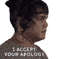 I Accept Your Apology Sabi Sticker - I Accept Your Apology Sabi Sort Of Stickers
