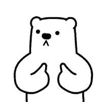 Polar Bear White Bear Sticker - Polar Bear White Bear Waiting Stickers