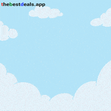 a drawing of two trees with the bestdeals.app written in red