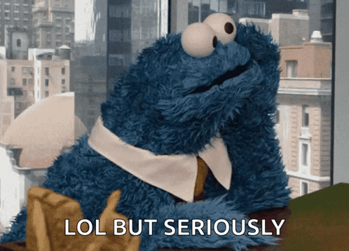 Drunk cookie monster on Make a GIF