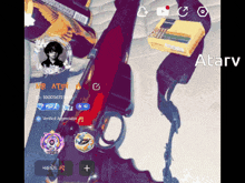a screenshot of a video game with the name atarv at the bottom