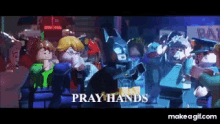 pray hands batman lego
