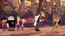 Doofensmirtz Candace Against The Universe GIF - Doofensmirtz Candace Against The Universe Clapping And Marching GIFs
