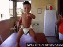 Baby Girl GIF - Baby Dancing Diaper Dance GIFs