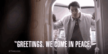 Timeless We Come In Peace GIF - Timeless We Come In Peace Greetings GIFs