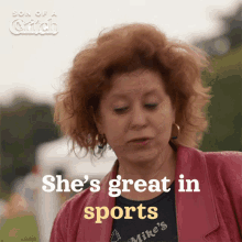 Shes Great In Sports Suzanne GIF - Shes Great In Sports Suzanne Son Of A Critch GIFs