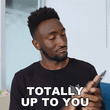 Totally Up To You Marques Brownlee GIF - Totally Up To You Marques Brownlee It'S Your Call GIFs