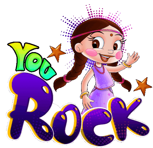 You Rock Chutki Sticker - You Rock Chutki Chhota Bheem Stickers