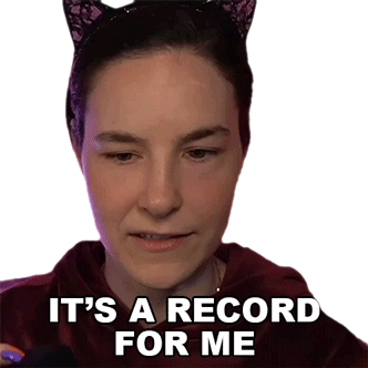Its A Record For Me Cristine Raquel Rotenberg Sticker - Its A Record For Me Cristine Raquel Rotenberg Simply Nailogical Stickers
