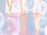 three anime girls are wrapped in white towels and one has glasses