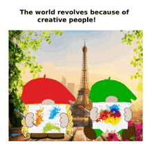 Partisian Artist Gnome GIF - Partisian Artist Gnome Animated Meme GIFs