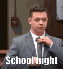School Night Kyle Rittenhouse GIF - School Night Kyle Rittenhouse Kyle H Rittenhouse GIFs